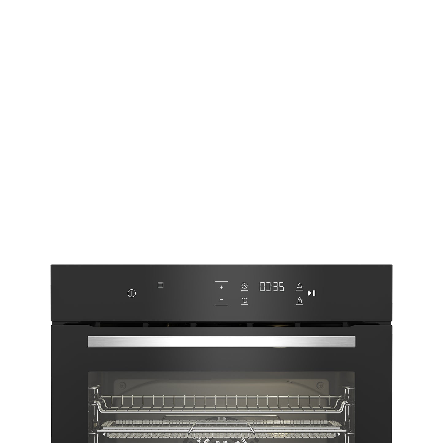 Defy 60cm Slimline ThermoFan+ Eye-Level Oven Black