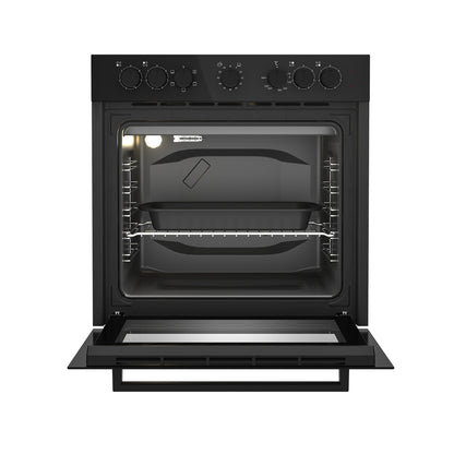 Defy 60cm Slimline Glass Undercounter Oven Black