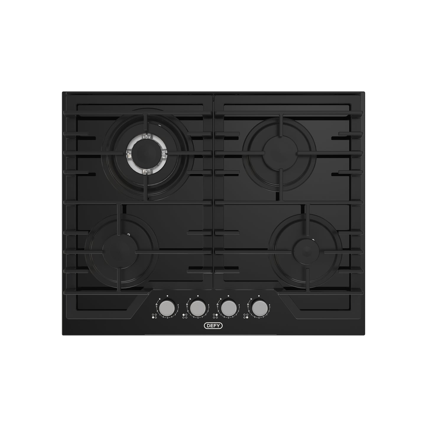 Defy 65cm Gas on Glass Hob Black