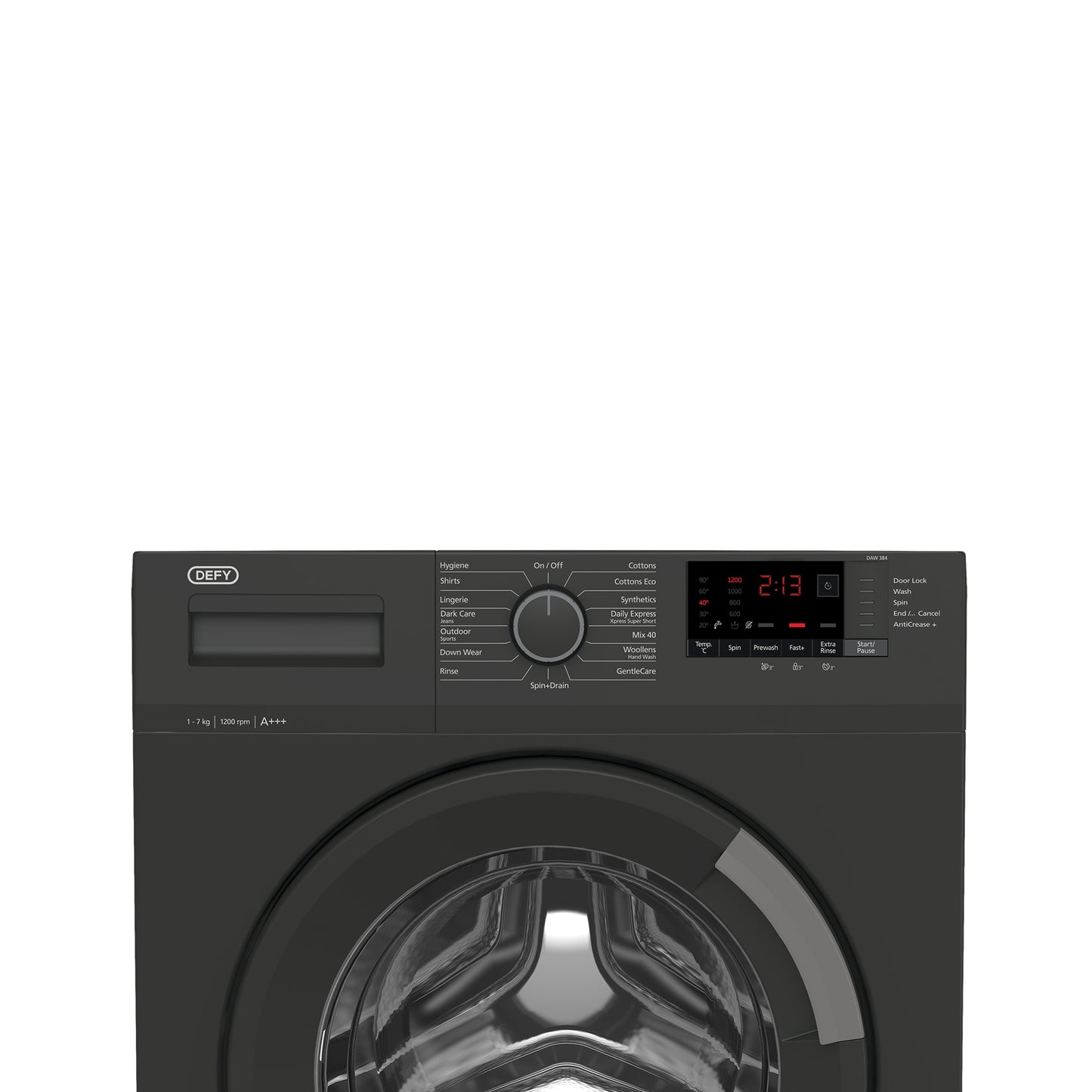 Defy 7KG Front Loader Washing Machine Manhattan Grey