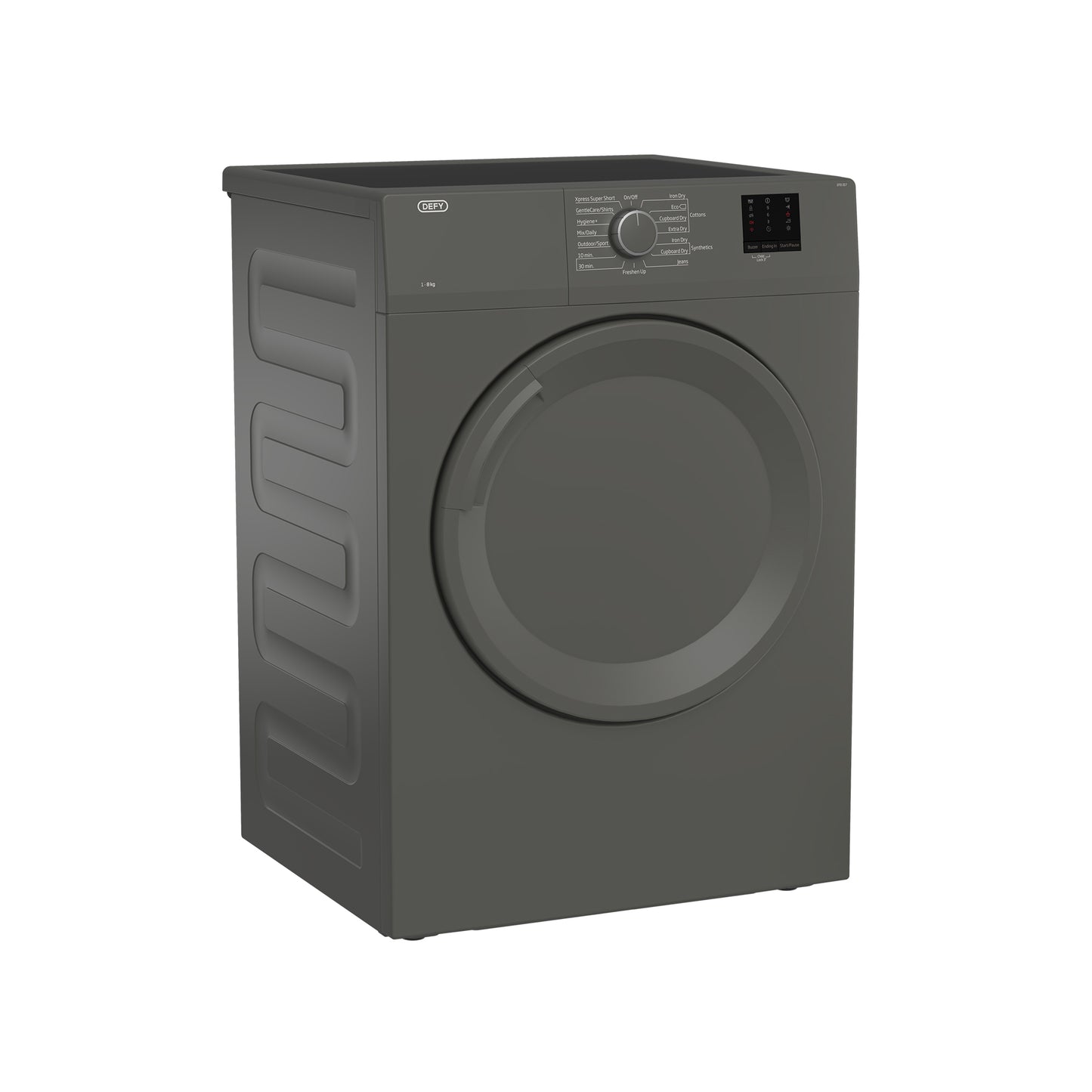 Defy 8Kg Air Vented Tumble Dryer Manhattan Grey