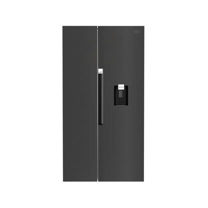 Defy 614L Side by Side with Naturelight Tech & Water Dispenser Dark Inox