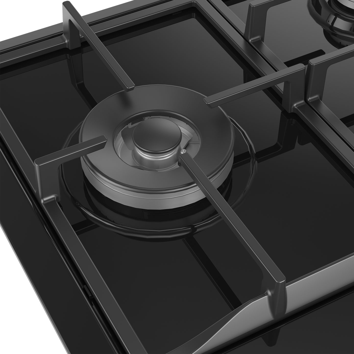 Defy Gemini Gas Hob with Wok Black