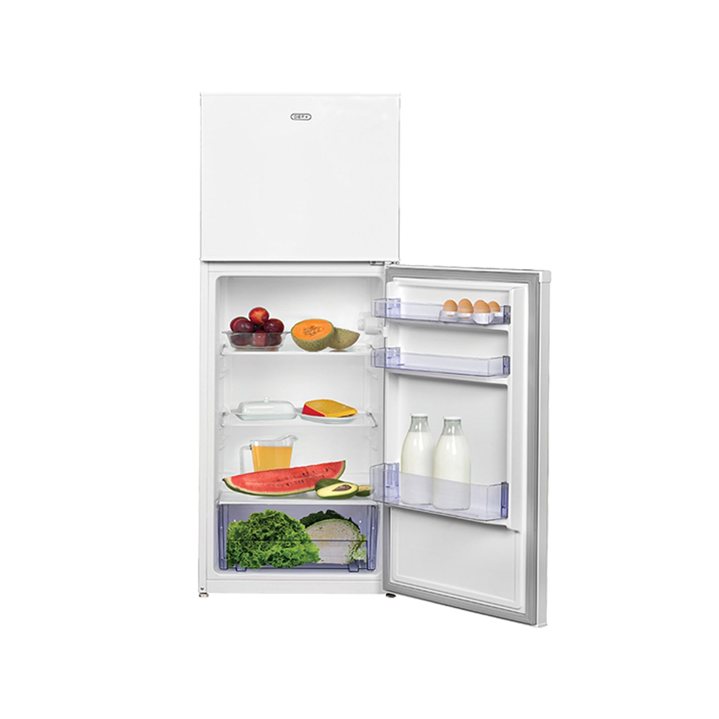 Defy Combi Fridge Metallic