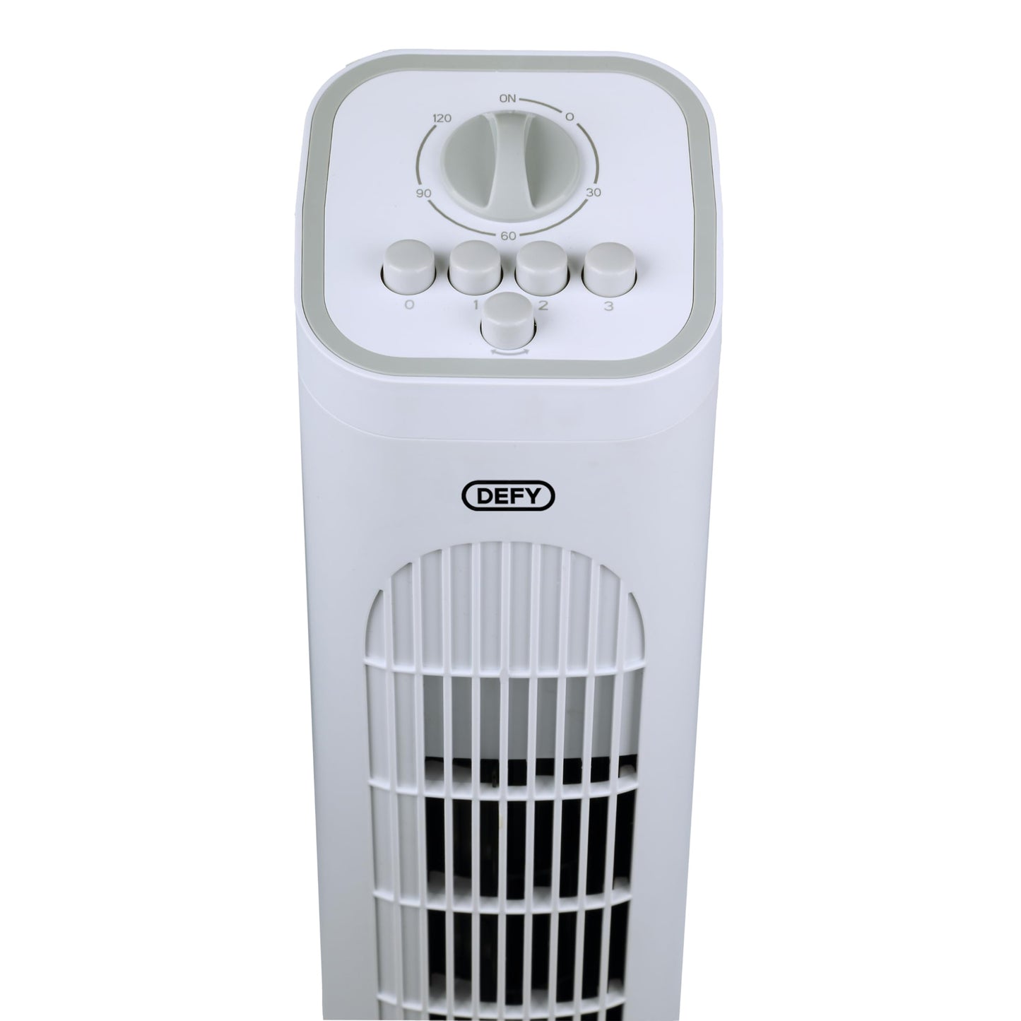 Defy Mechanical Tower Fan White