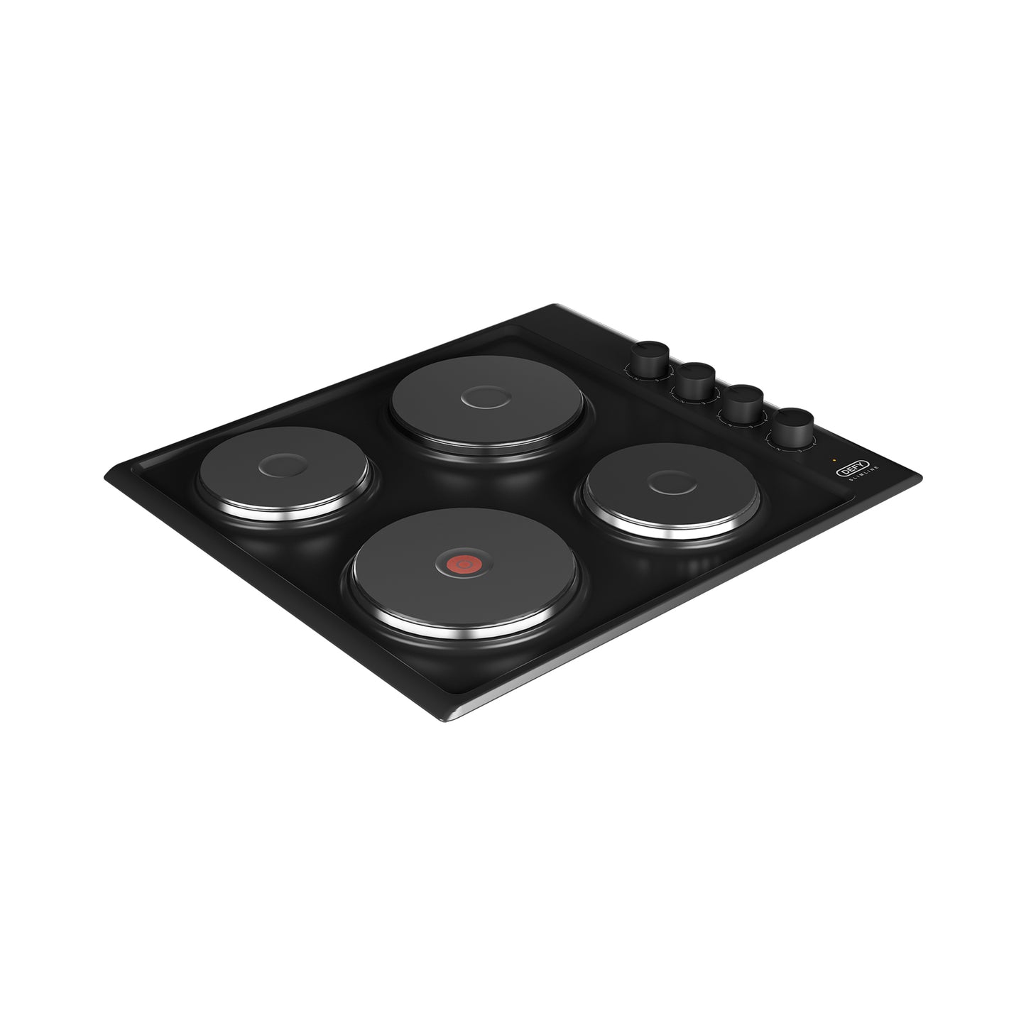 Defy Slimline Solid Hob with CP Black