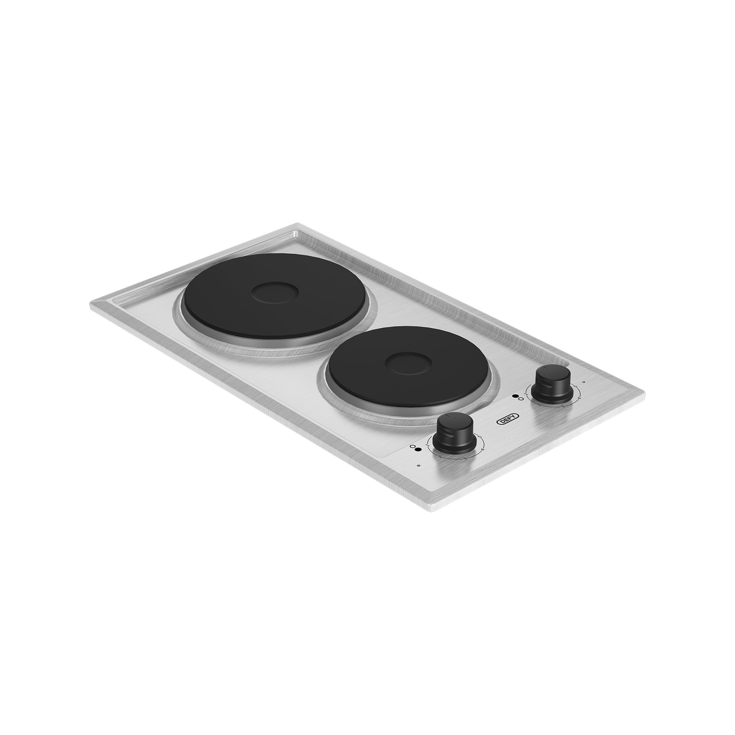 Defy 30cm Stainless Steel Solid Domino Hob Silver