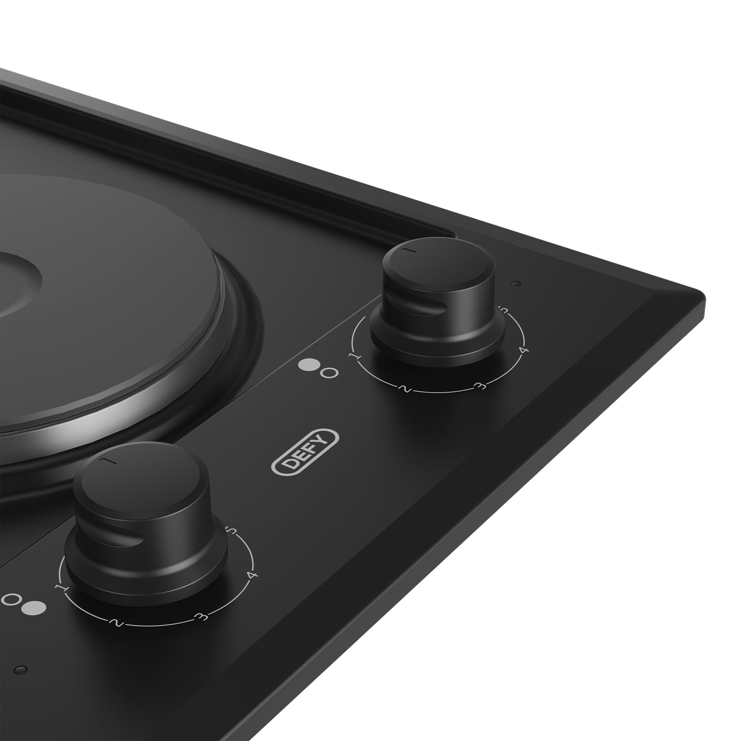 Defy 2 Plate Solid Hob Black