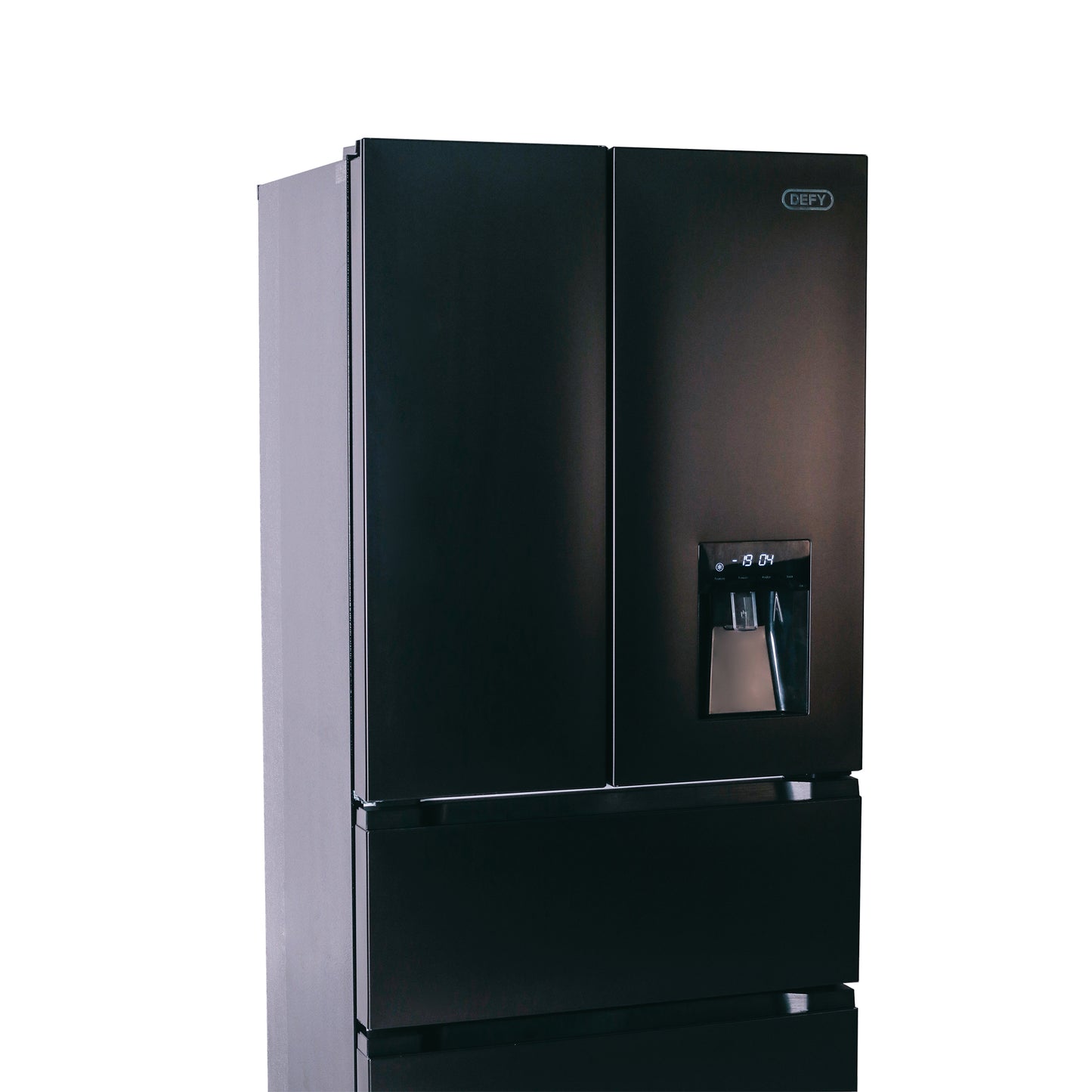 Defy 492L Onyx French Door Fridge Freezer Black