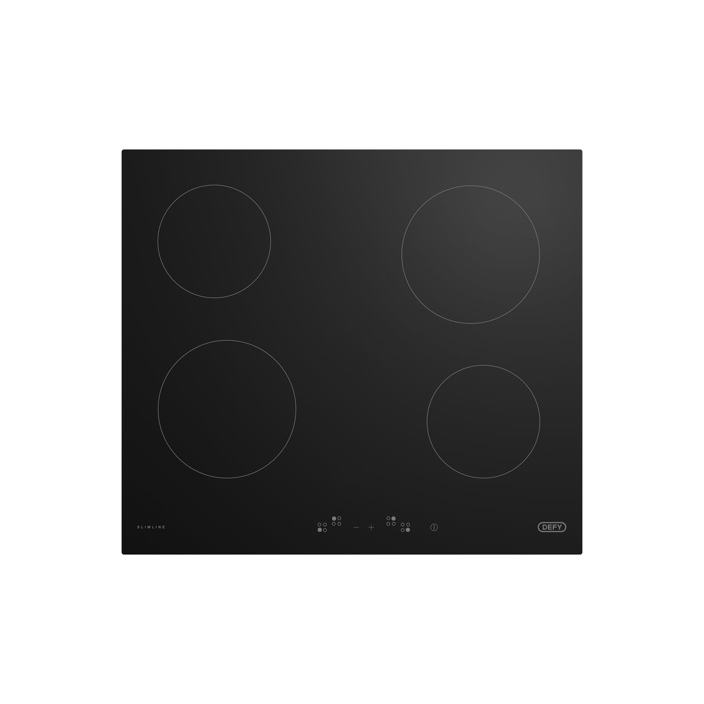 Defy 4 Plate Slimline Touch Control Ceramic Hob Black