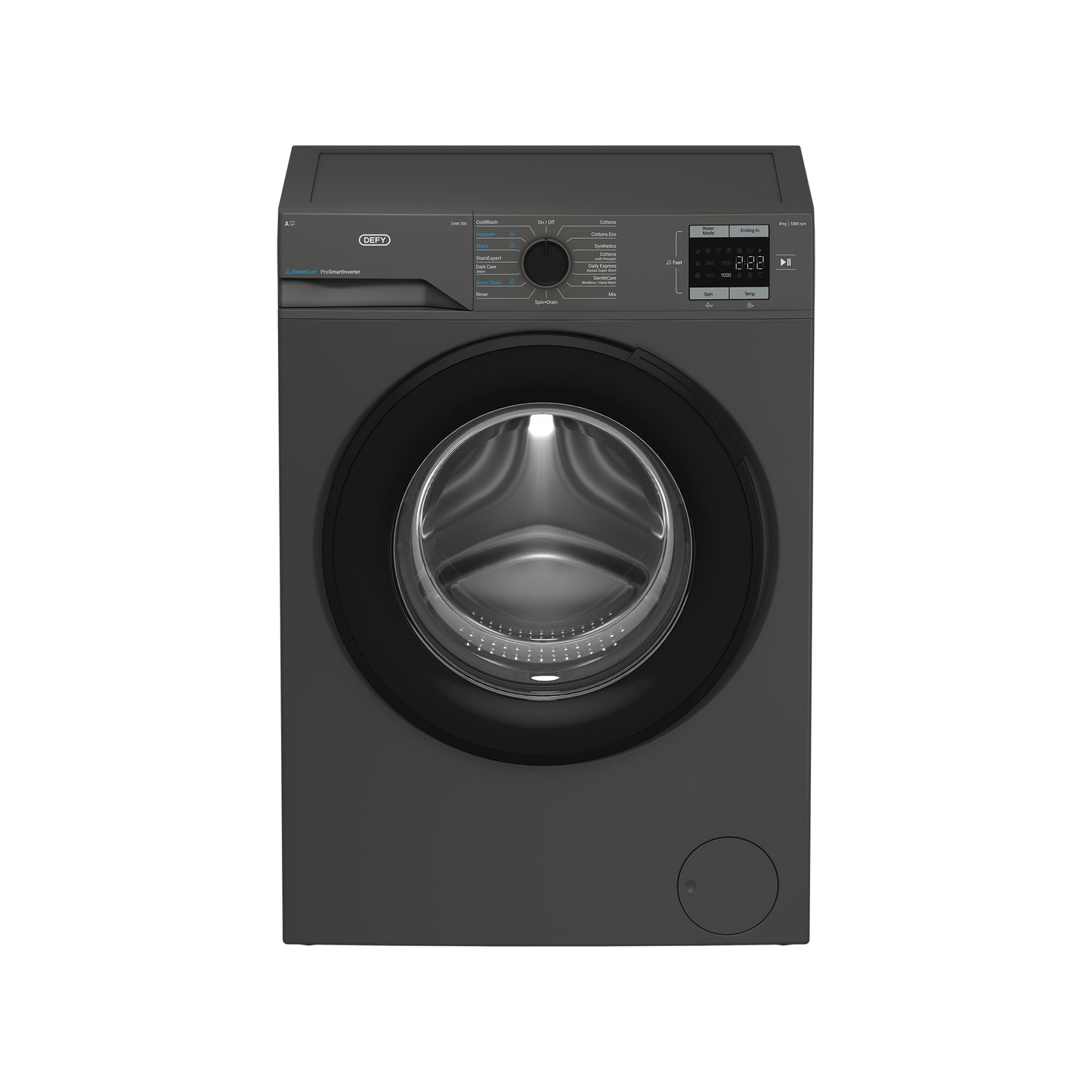 Defy 8kg Front Loader Washing Machine Manhatten Grey