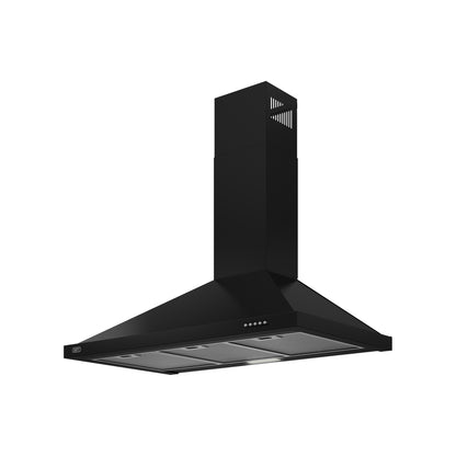 Defy 90cm Chimney Hood Black