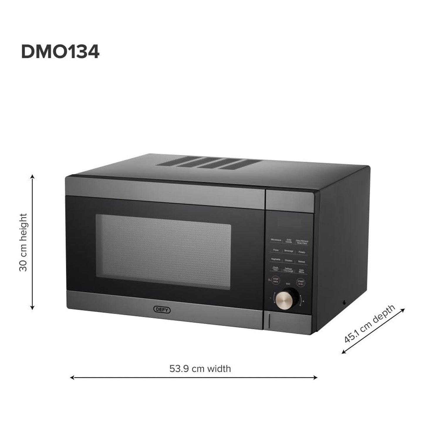 Defy 34L Digital Grill Microwave Grey
