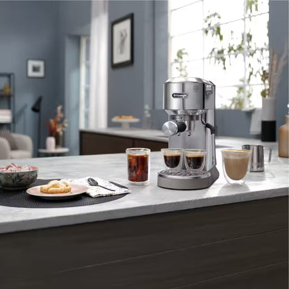 Delonghi Dedica Duo Manual Coffee Maker Silver Hot and Cold brew