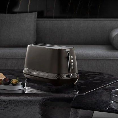 Delonghi Diadema Long Slot Toaster Black