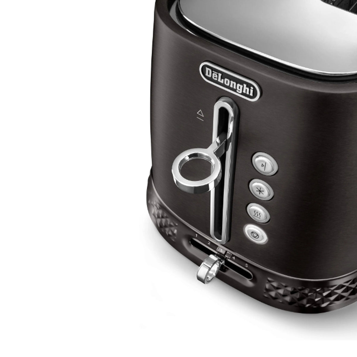 Delonghi Diadema Long Slot Toaster Black