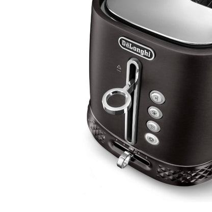 Delonghi Diadema Long Slot Toaster Black