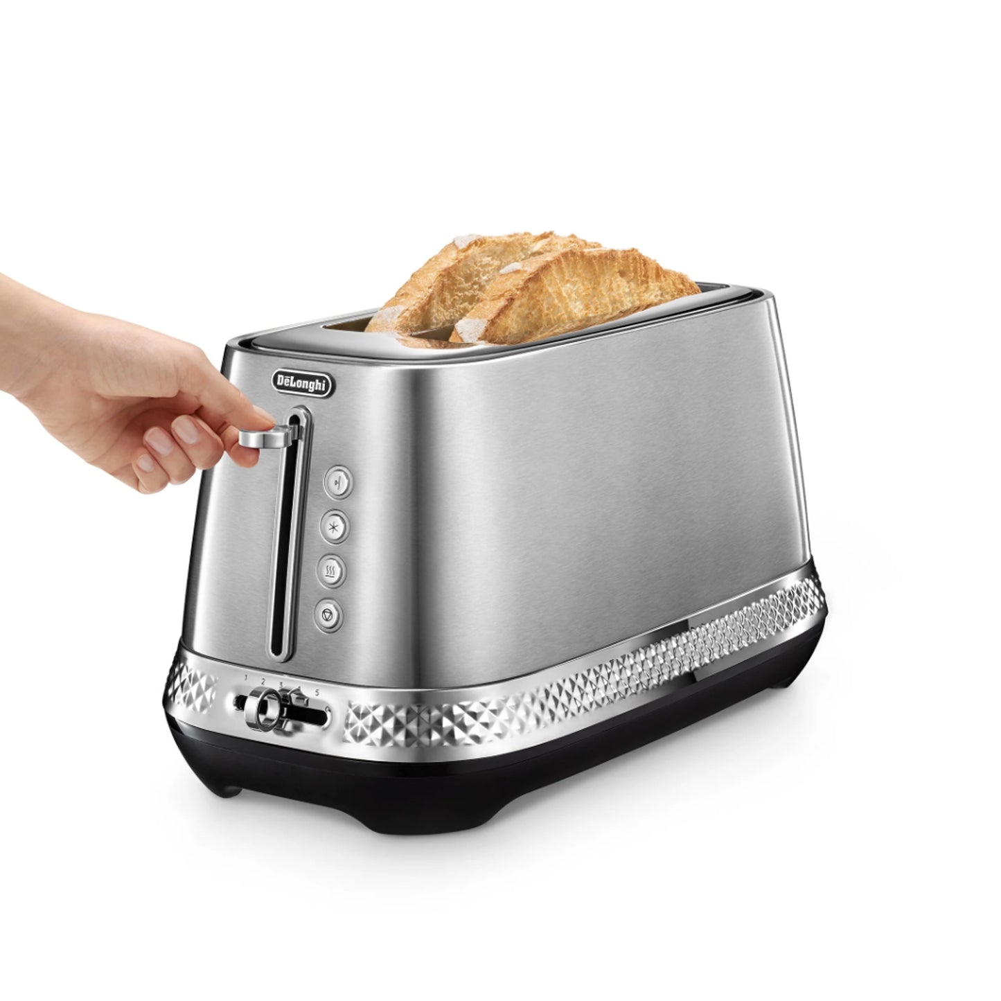 Delonghi Diadema Long Slot Toaster Metal