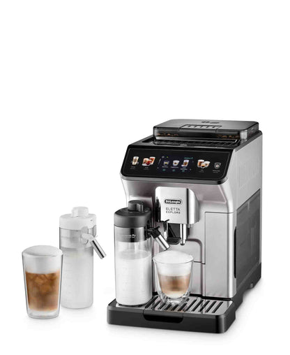 Delonghi Eletta Explore Hot & Cold Bean to Cup Coffee Machine - ECAM450.55.S