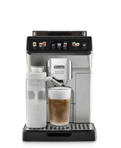 Delonghi Eletta Explore Hot & Cold Bean to Cup Coffee Machine - ECAM450.55.S