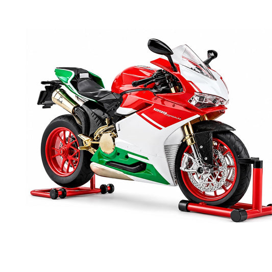 Die Cast Motorcycle Model Multicoloured