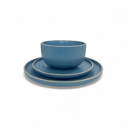Kitchen Life 12 Piece Dinner Set Blue
