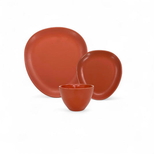 Kitchen Life 12 Piece Dinner Set Red