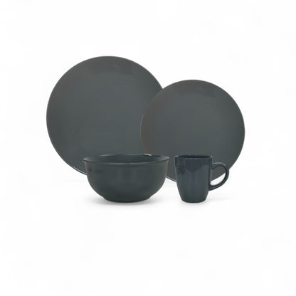 Kitchen Life 16 Piece Dinner Set Grey