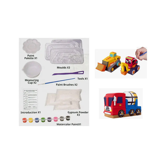 DIY Mould & Paint Construction Vehicles White