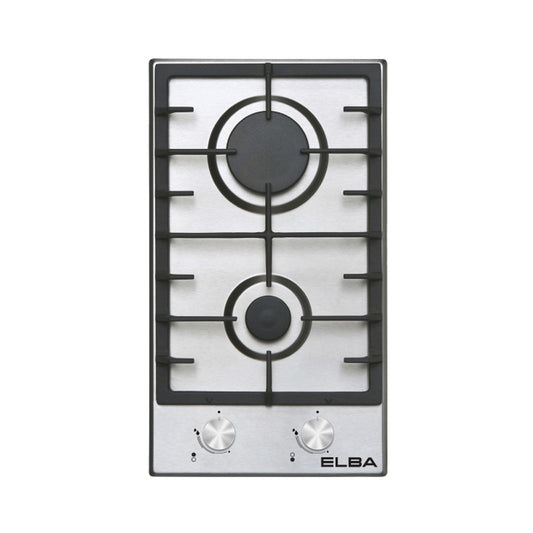 Elba 30cm Domino Gas Hob Silver