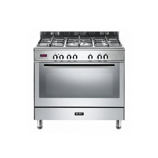 Elba 90cm Stainless Steel Fusion Gas Electric Cooker Slate Grey