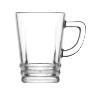 LAV 6 Piece 225ml Elegan Coffee Glass Set - Clear