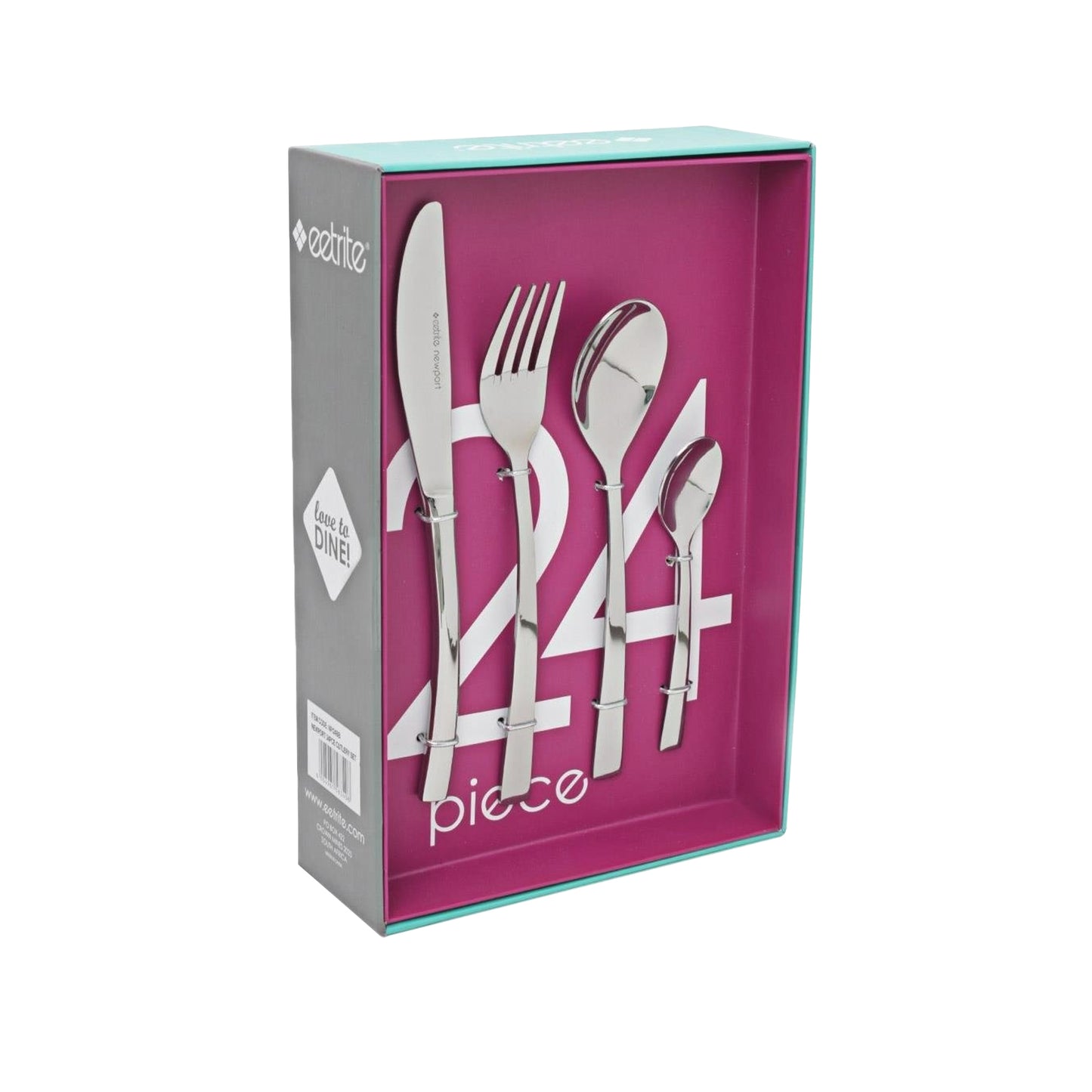 Eetrite Newport 24 Piece Cutlery Set Silver