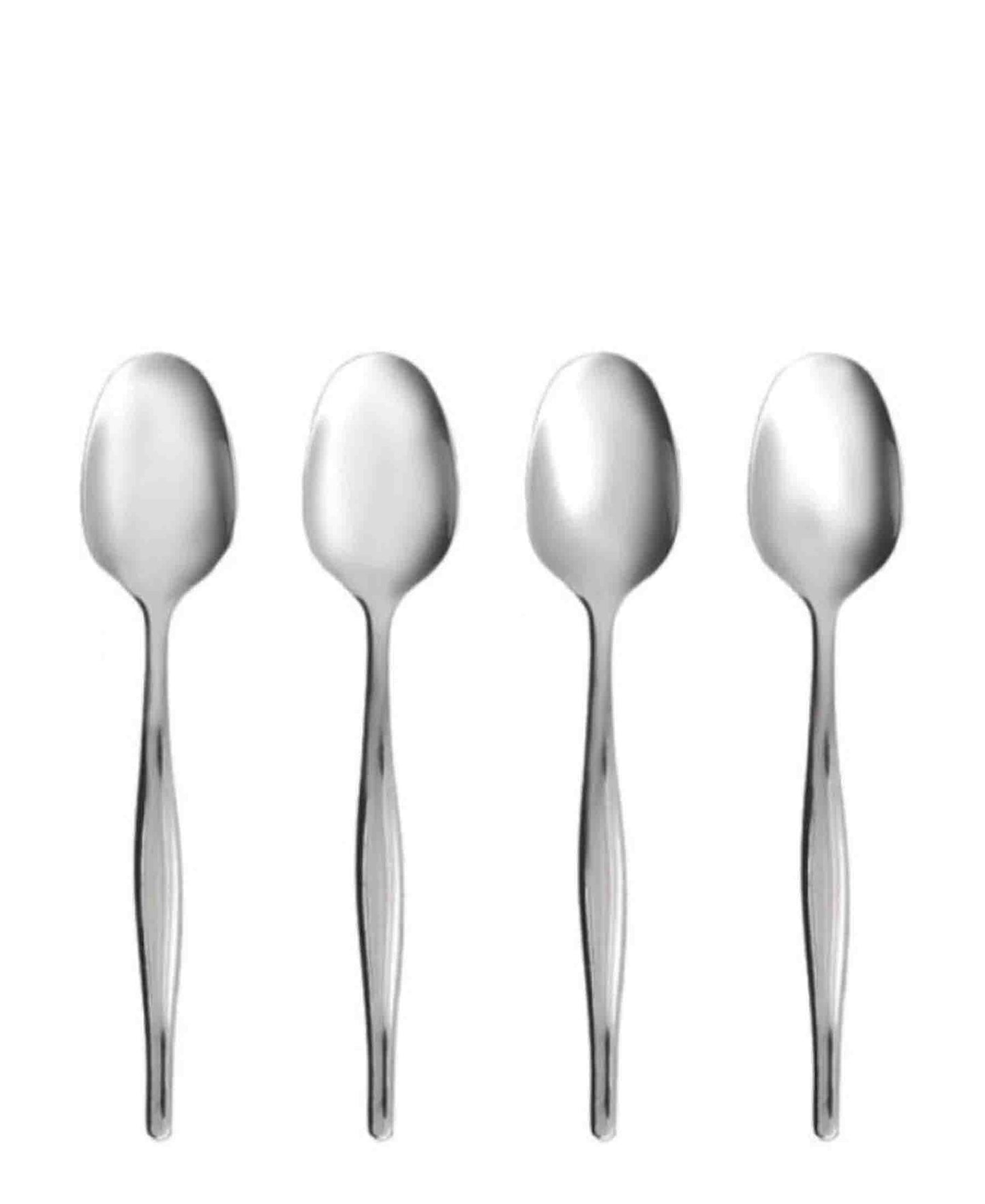 Eetrite Slimline Teaspoon 4 Piece Set - Silver