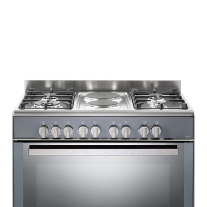 Elba 90cm Classic 4 Burner Cooker Grey