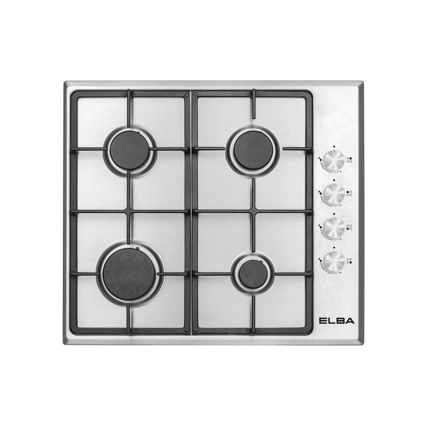 Elba 60cm 4 Burner Gas Hob Stainless Steel