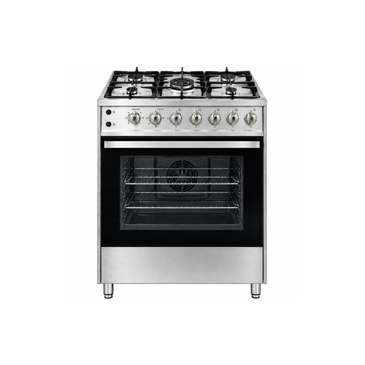 Elba 80cm 5 Burner Gas Stove with Electric Oven - Stainless Steel