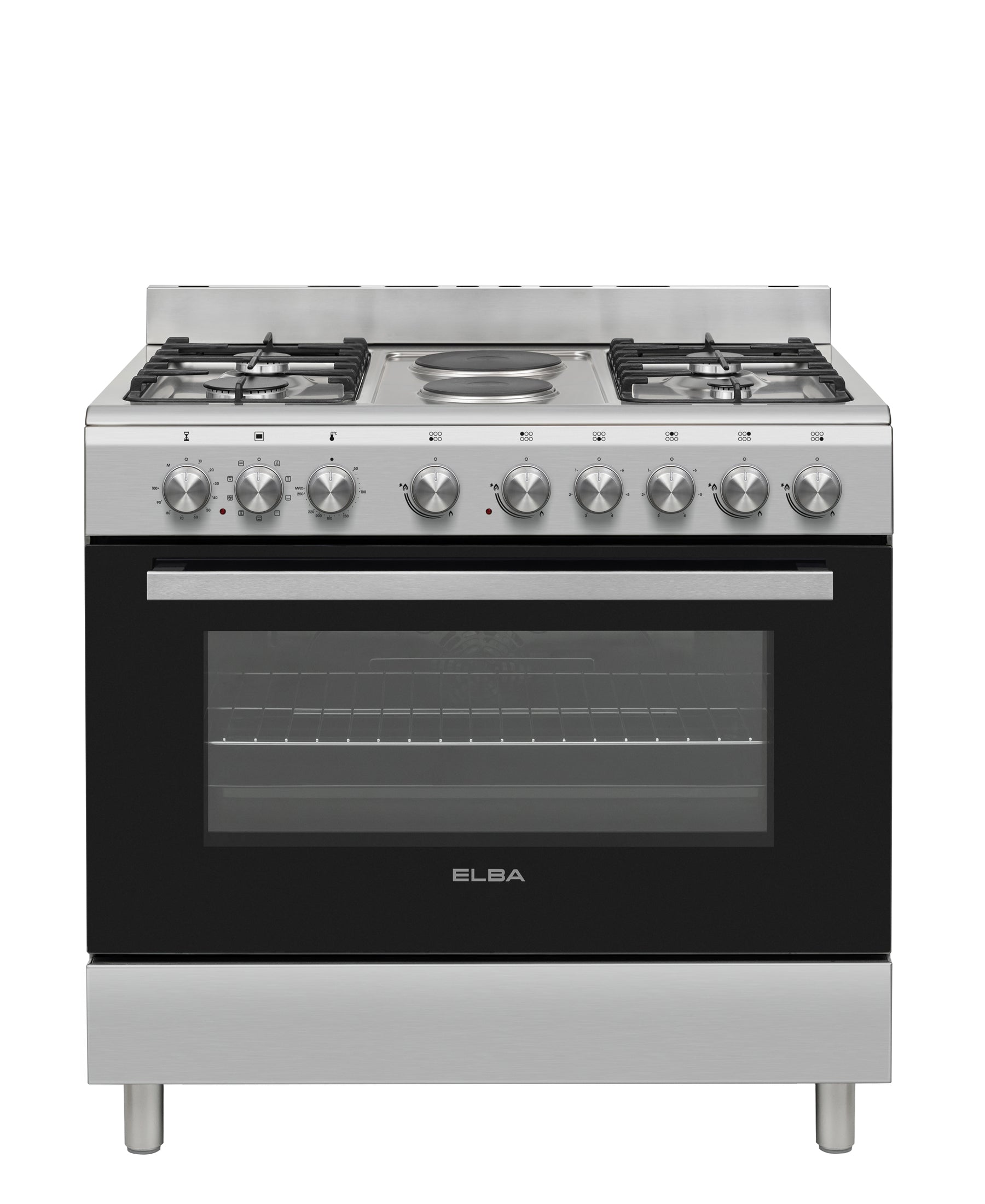 elba 900 mm 4 gas burner 2 plate stove