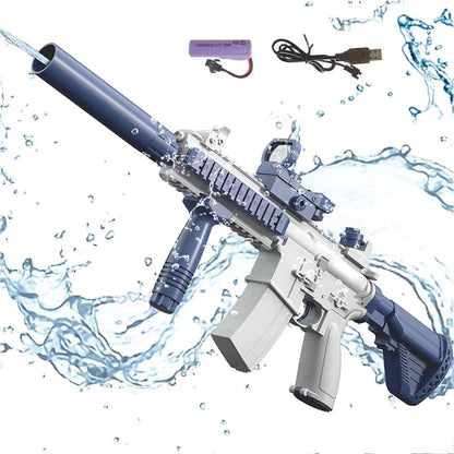 Electric Long Range Water Gun Blue & White