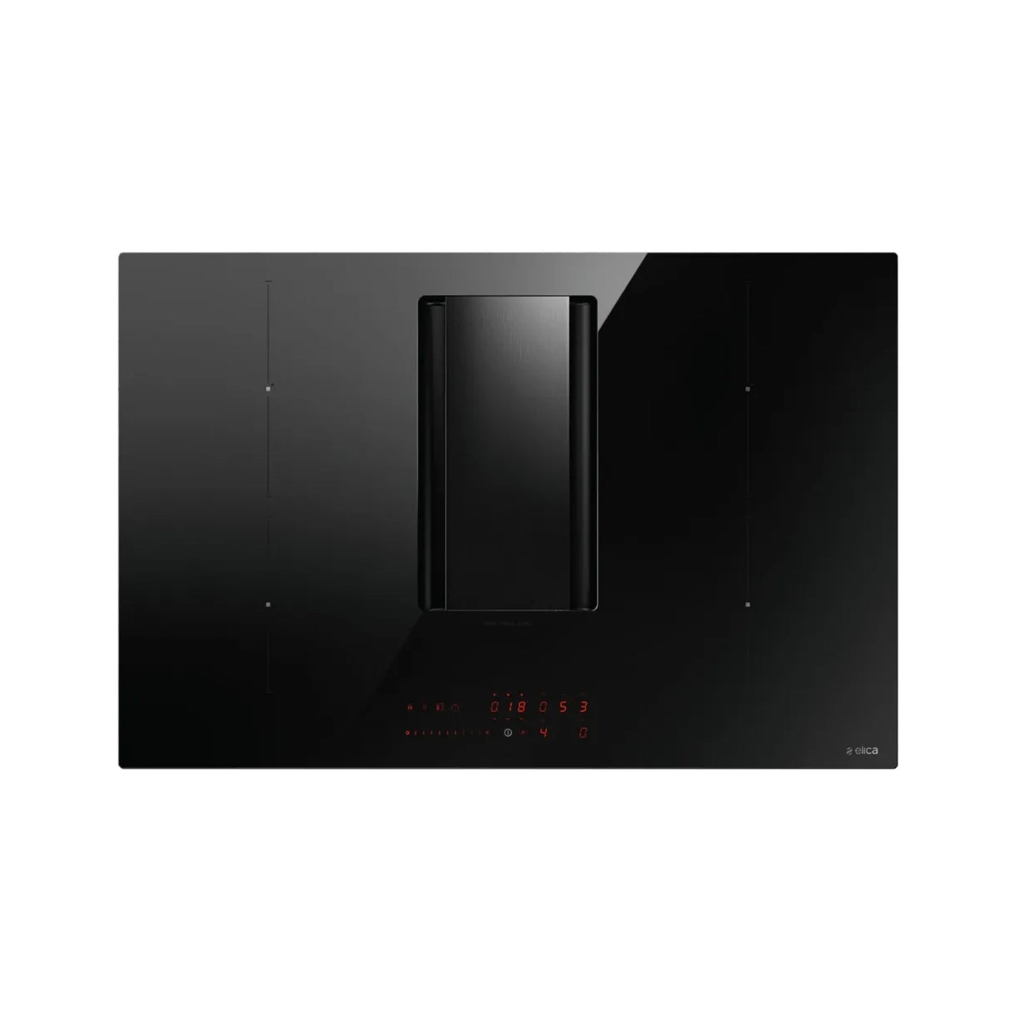 Elica 90cm Aspiration Hob With Downdraft Extractor Black