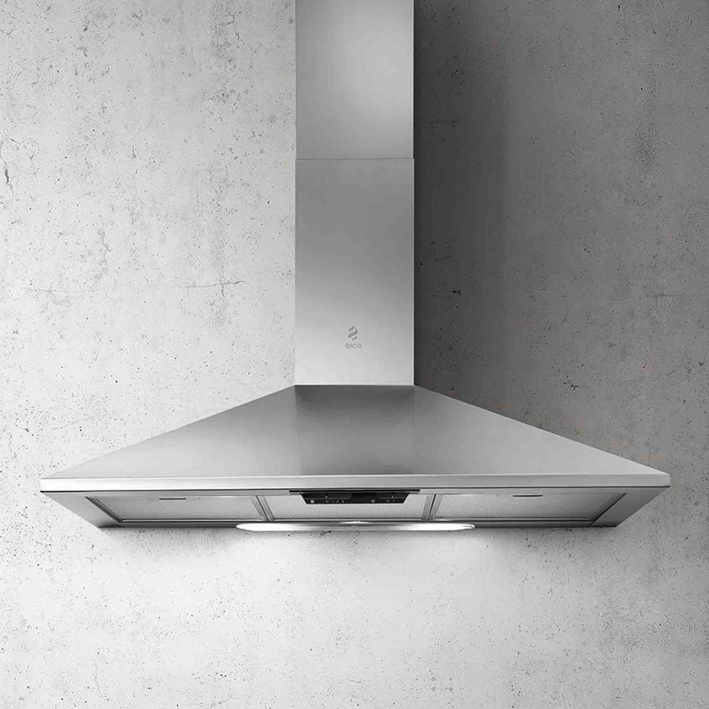 Elica 60cm Pyramid Style Cooker Hood - Silver