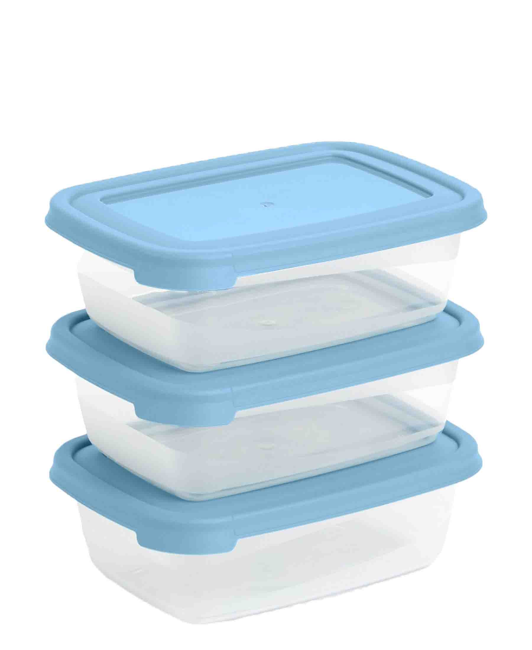 Excellent Houseware 3 Piece Storage Box Set - Blue