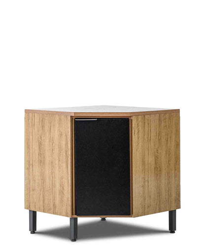 Exotic Designs Bottom Corner Unit - Walnut & Black