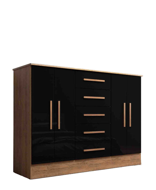 Exotic Designs Detroit Chest Of Drawers - Black