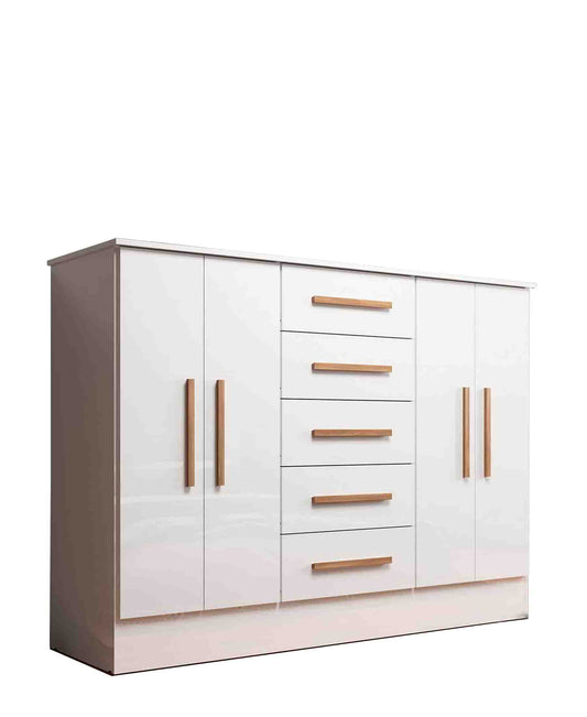 Exotic Designs Detroit Chest Of Drawers - White