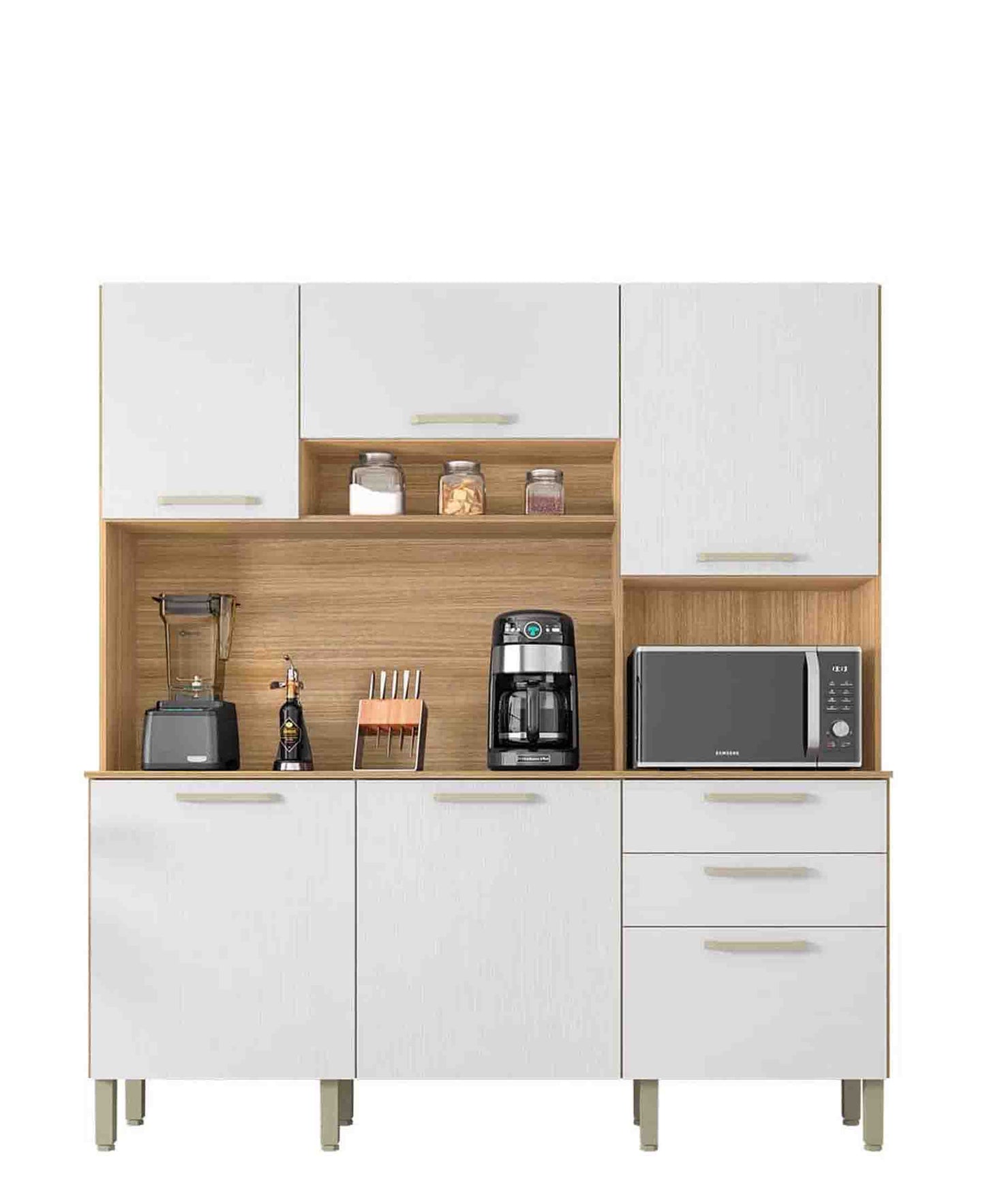 Exotic Designs Ferrara Kitchen Dresser - White