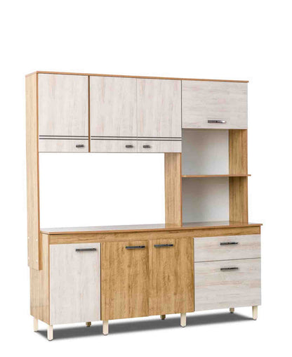 Exotic Designs Ingrid Kitchen Scheme - Walnut & Natural Oak