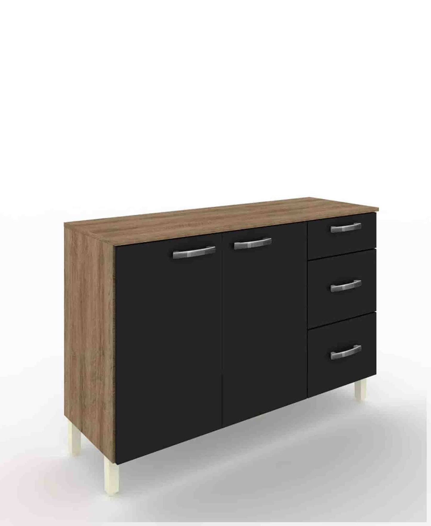 Exotic Designs Kitchen Base - Black