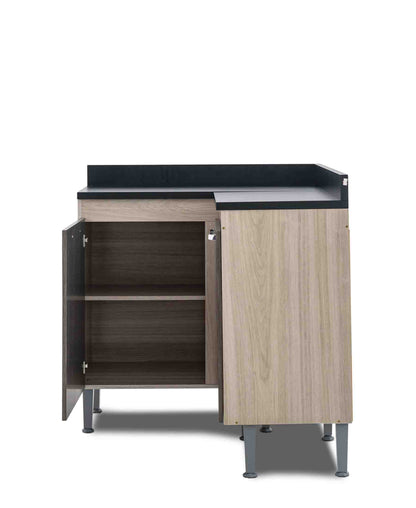 Exotic Designs Kitchen Corner Unit - Grey Ash