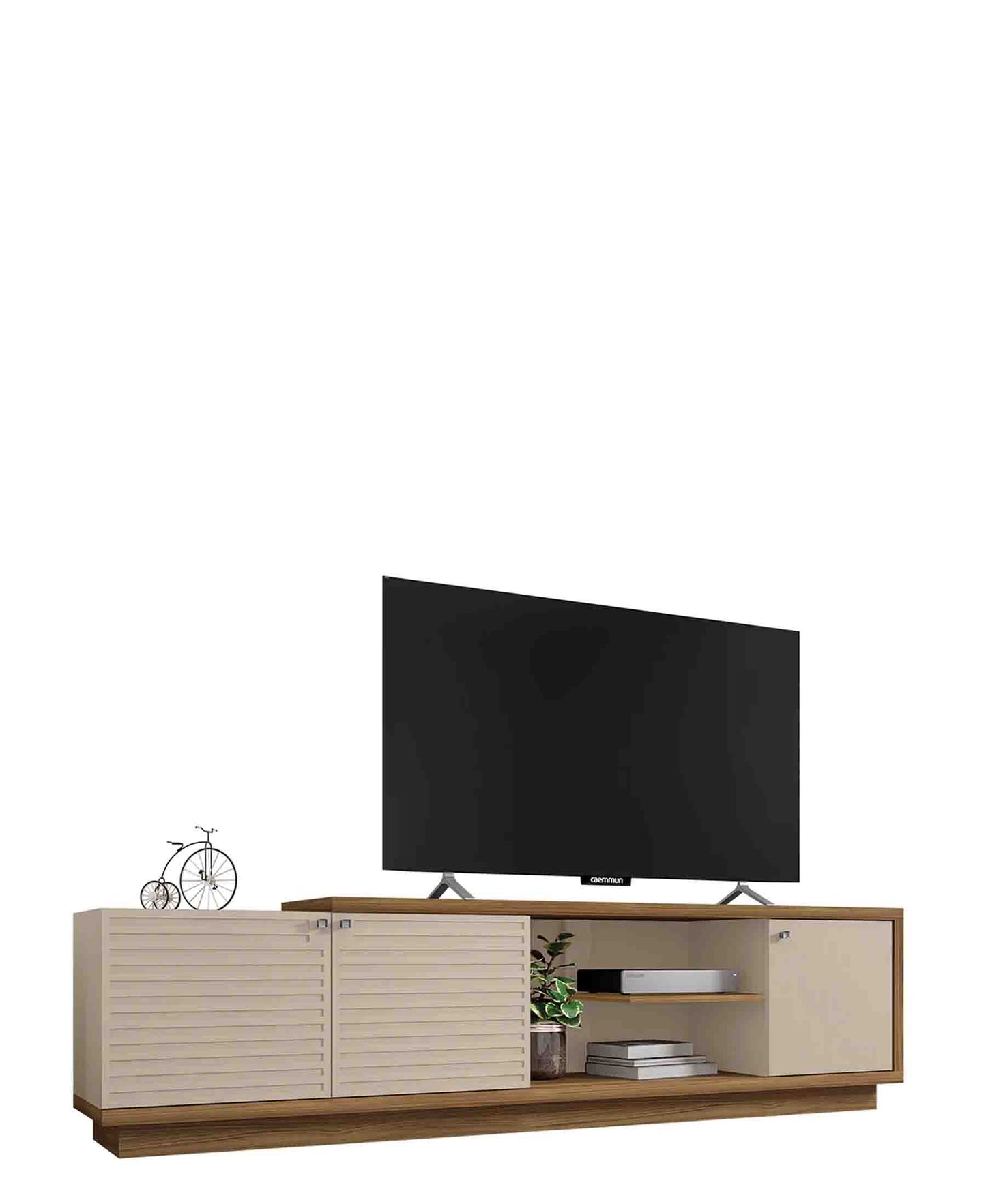 Exotic Designs Plasma Wooden TV Stand – Off White